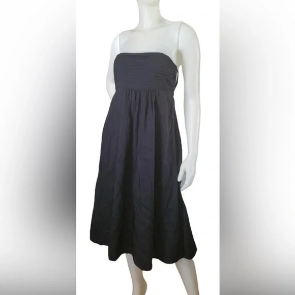 banana republic black strapless dress clairerose channels classic elegance in our Lyonette Dress. #TheBRLook